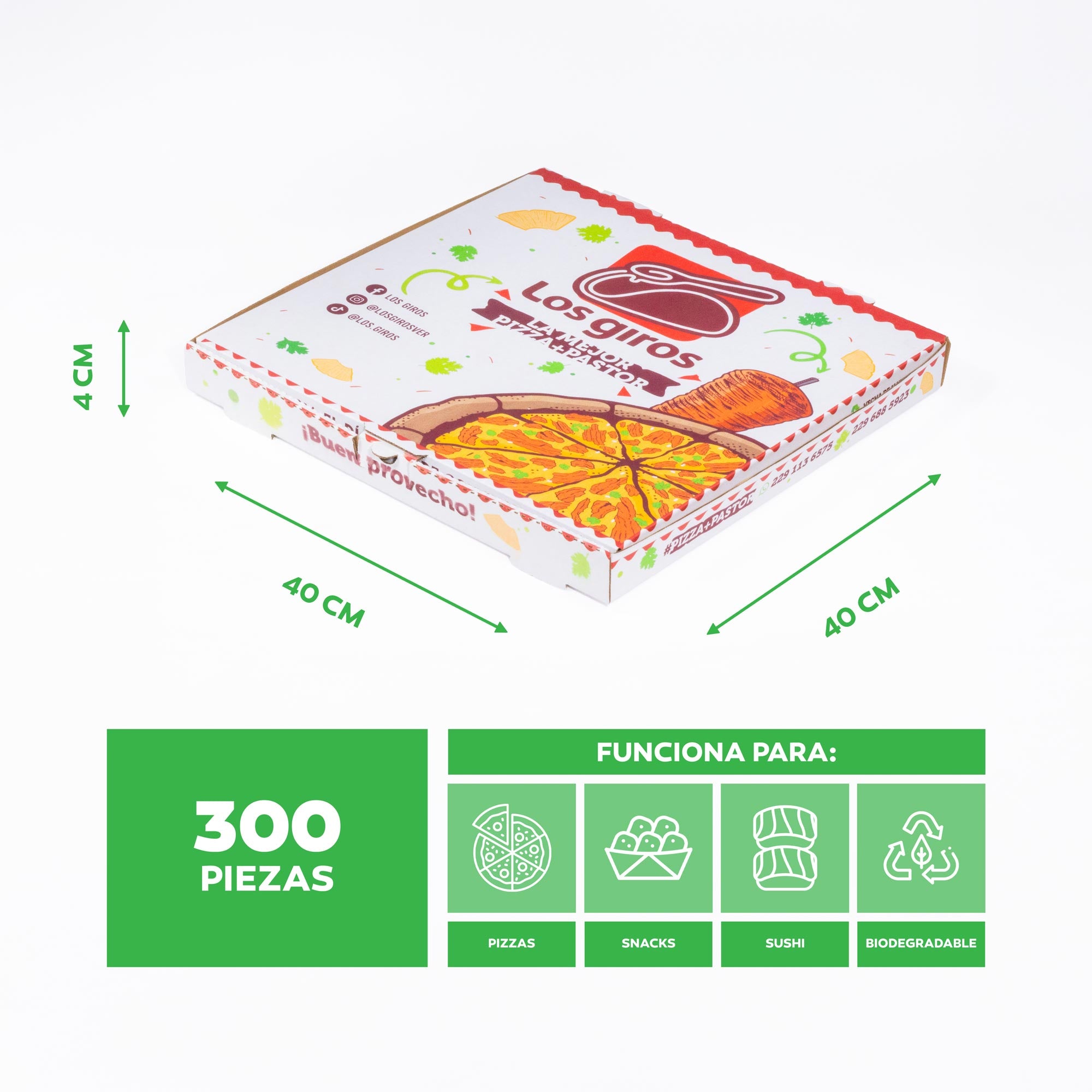 Caja Pizza #40 Personalizada