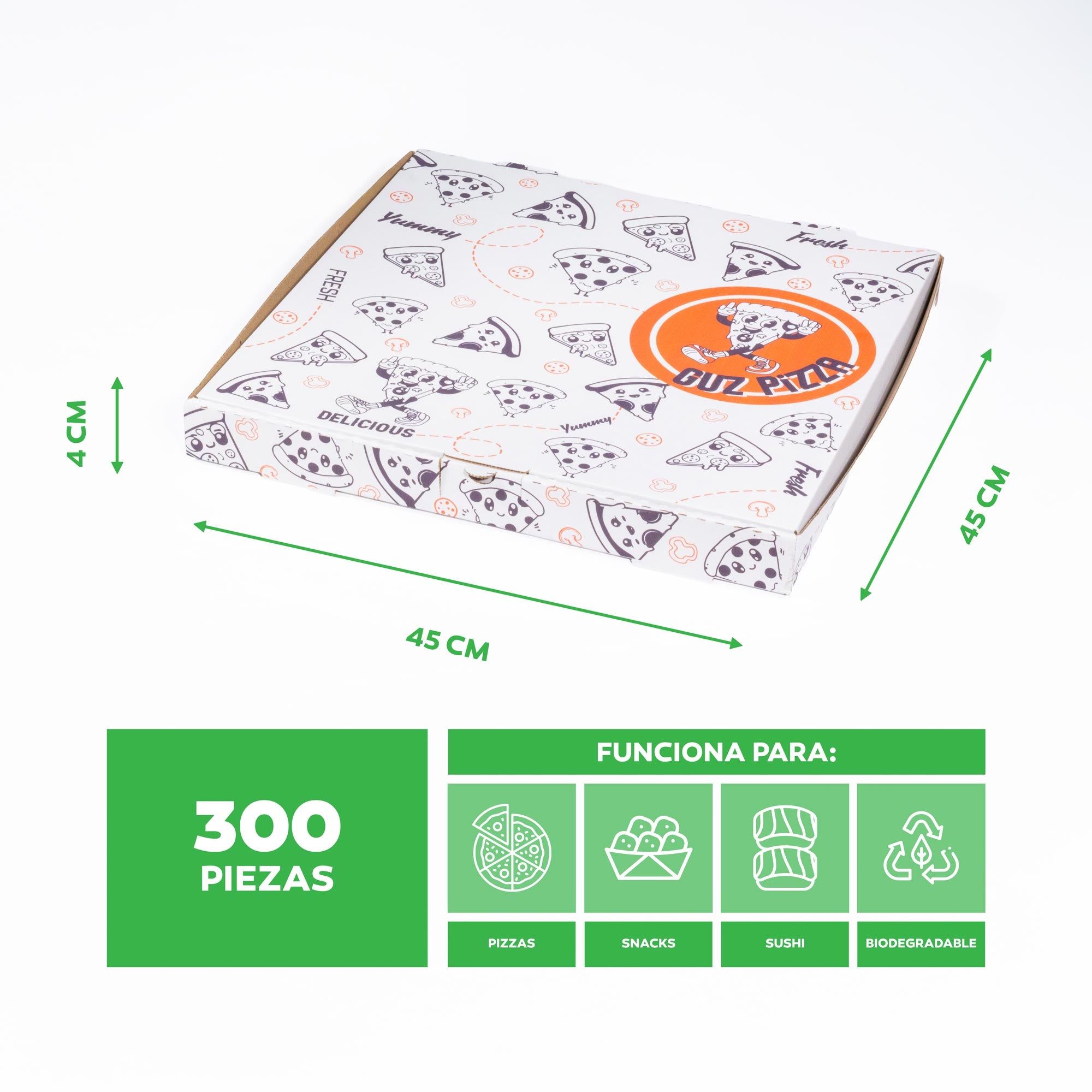 Caja Pizza #45 Personalizada