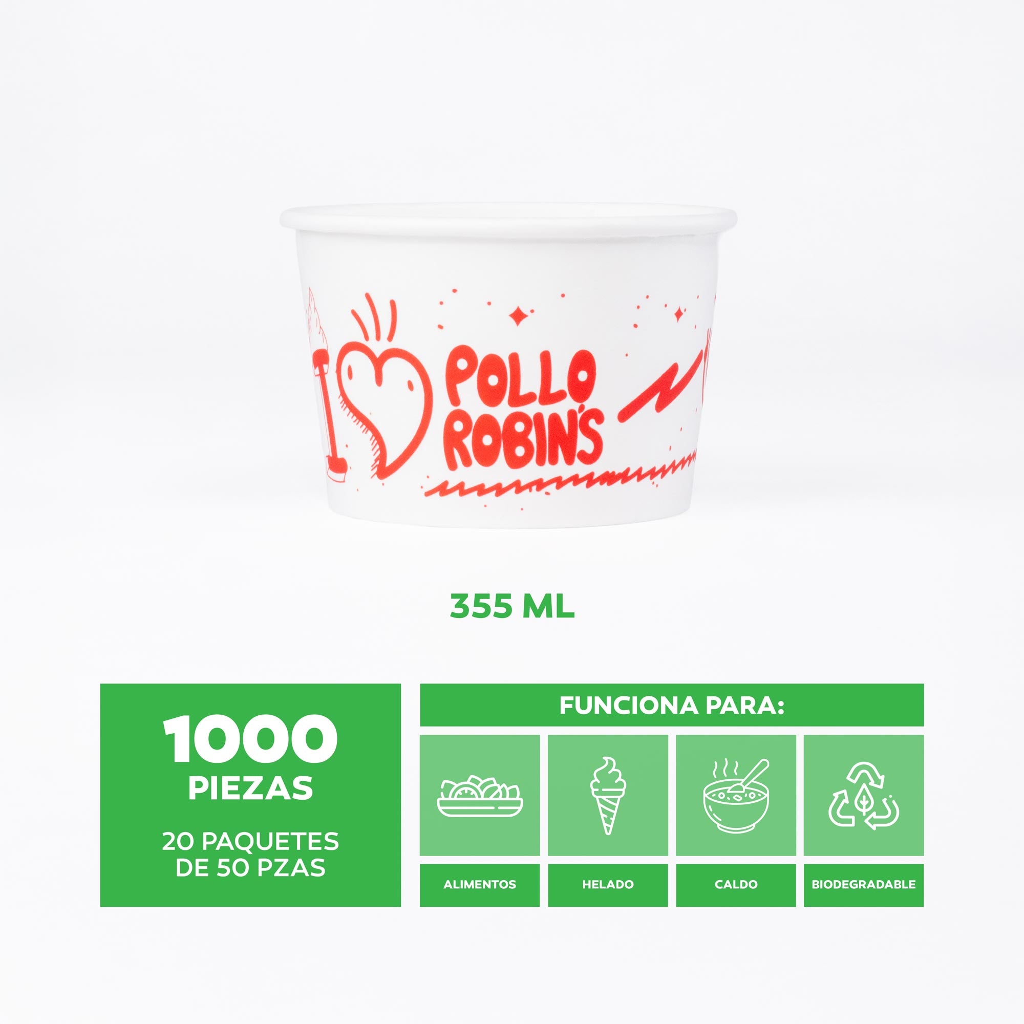 Contenedor de Papel 12 Oz