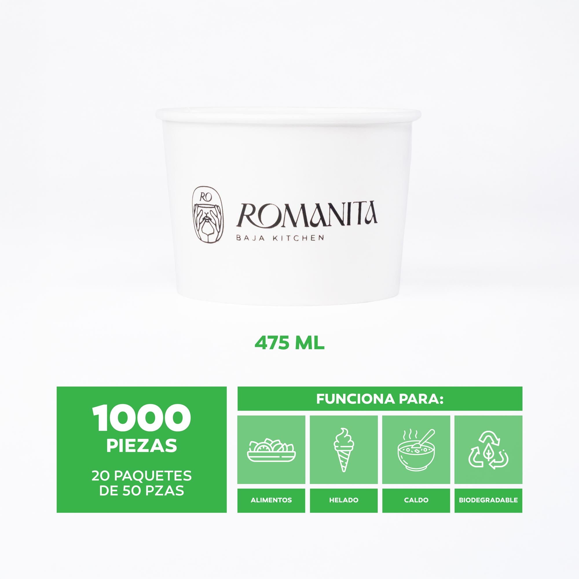 Contenedor de Papel 16 Oz