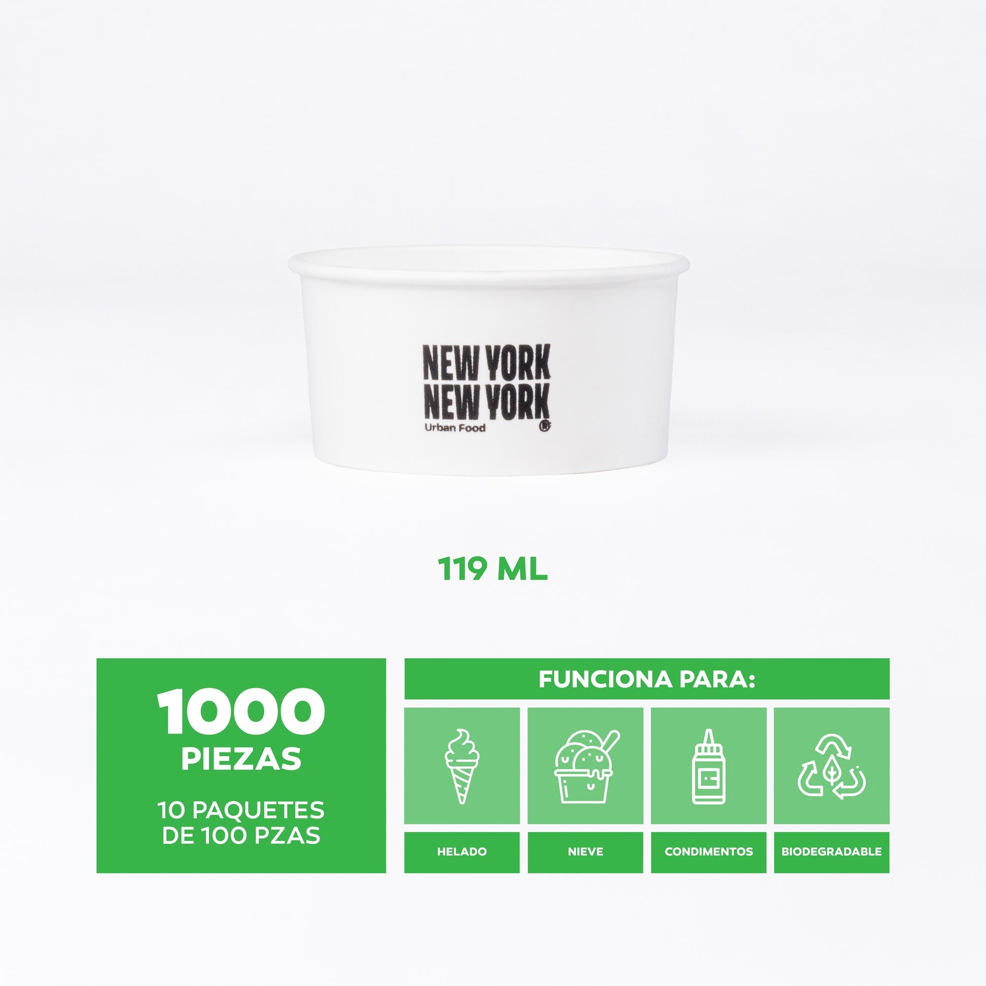 Contenedor para Helado 4 Oz