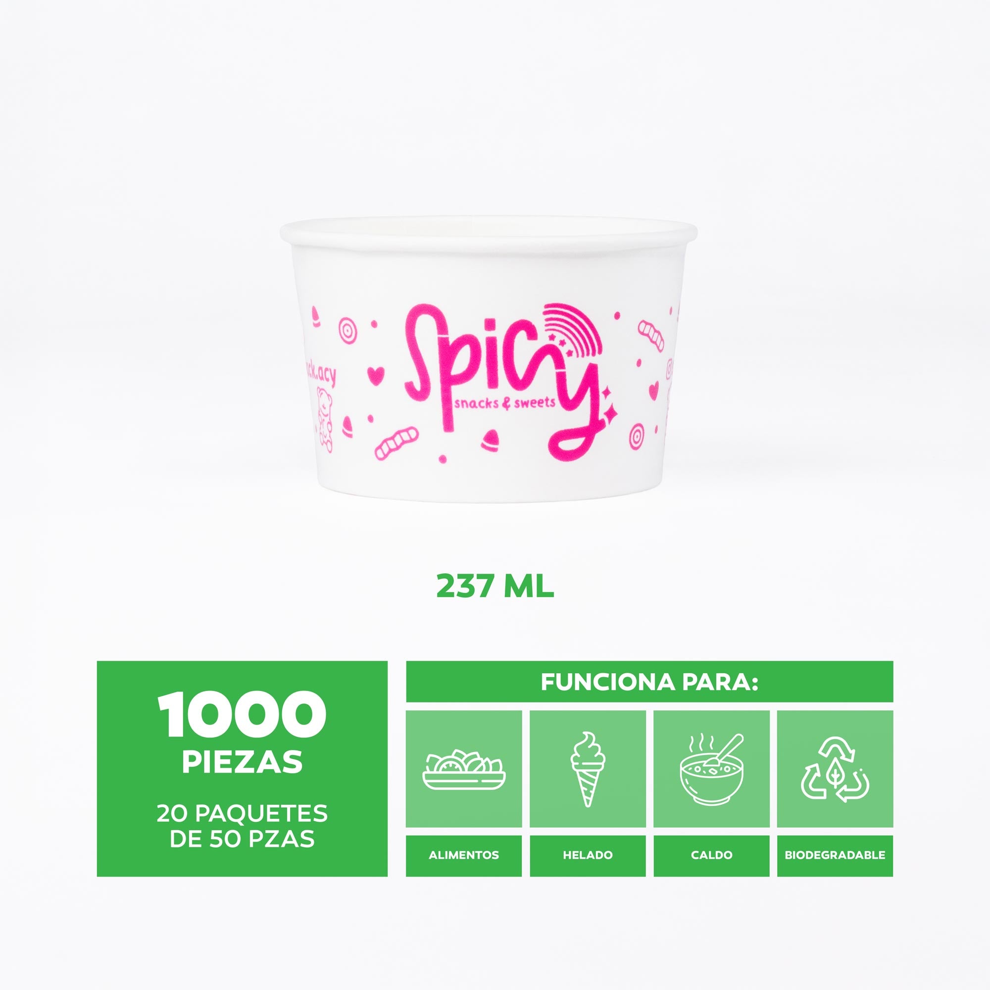 Contenedor de Papel 8 Oz