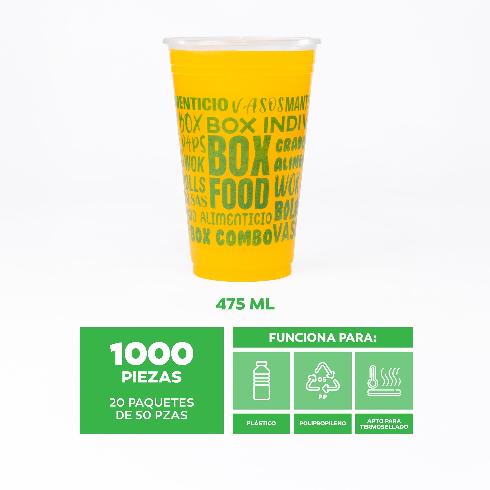 Vaso Plástico Reyma 16 Oz