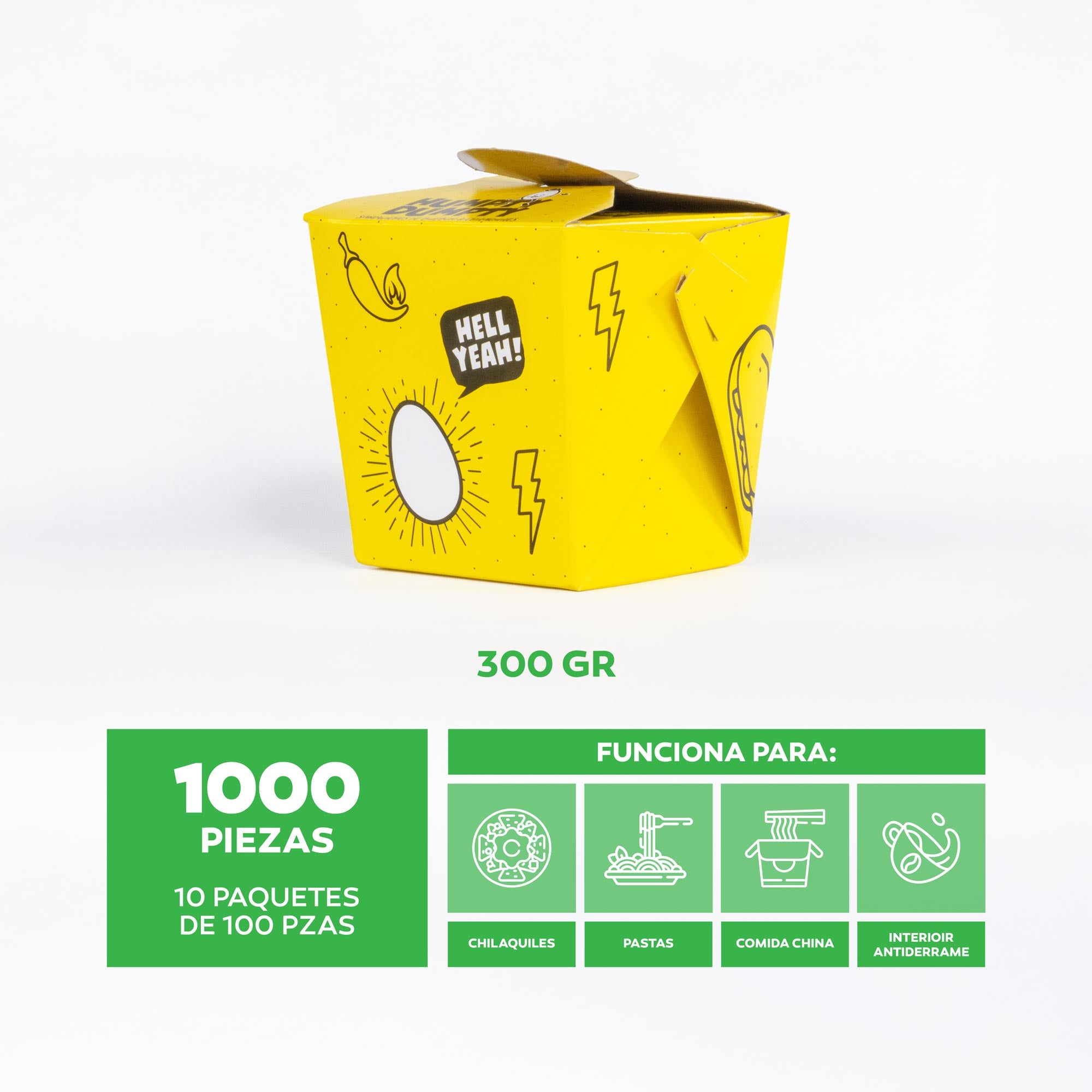Wok Box 26 Oz C/Antiderrame